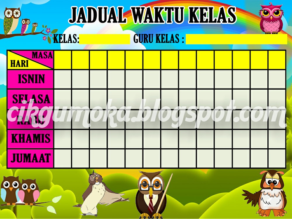 koleksi hiasan  kelas  Cikgu Moka