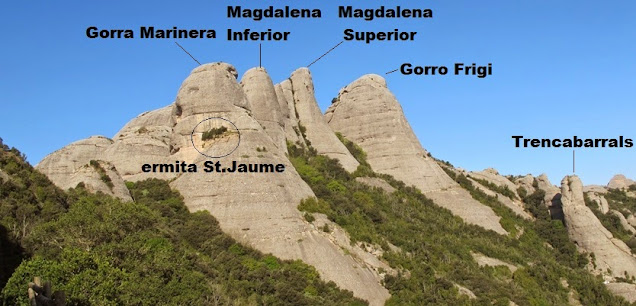 Serra de Montserrat-Ermites de Montserrat, regió de les Magdalena