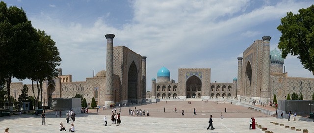 Plazas Registán en Samarcanda, Uzbequistán, viajes y turismo