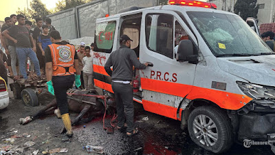 Konvoi Ambulans Dan Rumah Sakit Di Gaza Diserang Israel