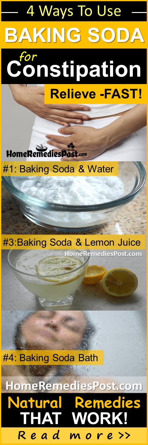 How To Use Baking Soda For Constipation Relief Naturally ...