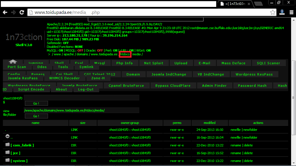 Cara deface dengan metode Com_Fabrik  Kumpulan Software