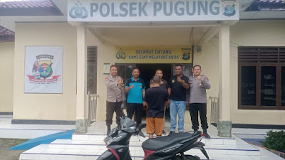 Unit Reskrim Polsek Pugung, Berhasil Ungkap Kasus Pencurian Motor 
