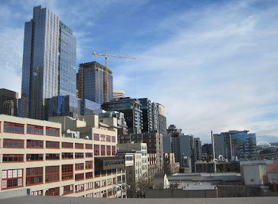 Seattle skyscrapers from the Pike Place Market