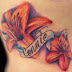 Designs Around Name Tattoos cute flower and name tattoo designs