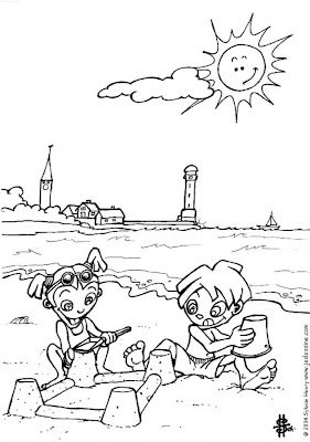 beach coloring page source