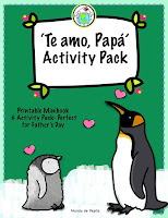 Te amo Papá Father's Day Theme Pack in Spanish for Kids