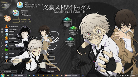 Theme Windows 7 Bungou Stray Dogs By Bashkara