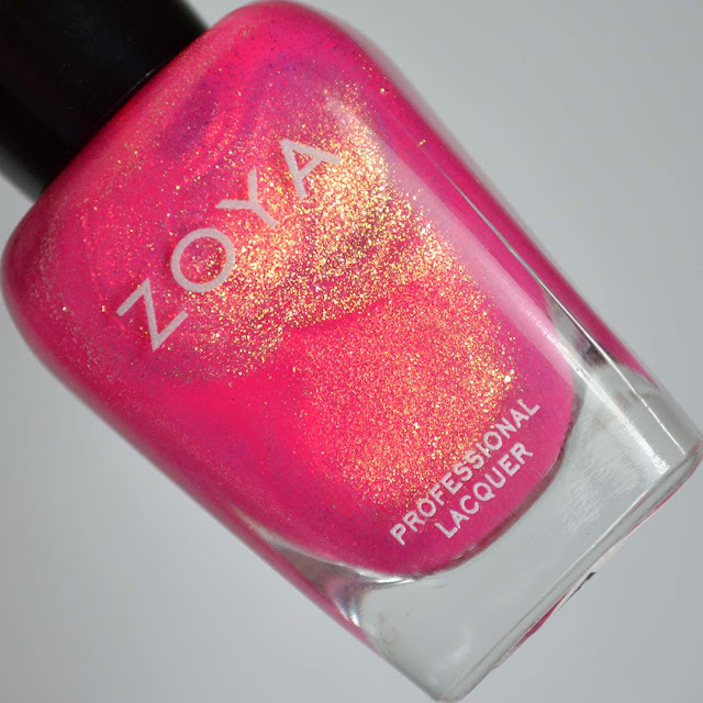 pink shimmer nail polish