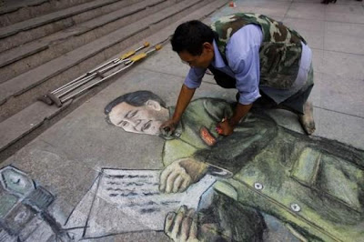 chalk art - cong langui - sidewalk chalk artist - 