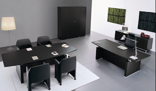 Exec Black Office Computer Desk Table