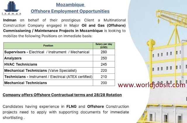 Offshore Employment Opportunities Mozambique