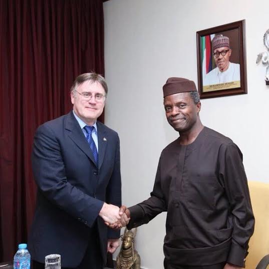 Osinbajo holds meeting with Canadian and Italian Ambassadors