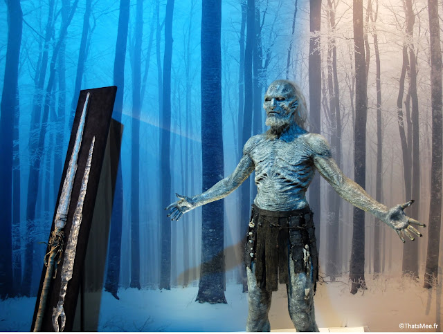 exposition exhibition Games Of Thrones The white walkers les marcheurs blancs, Paris OCS HBO carrousel de Louvre GOT