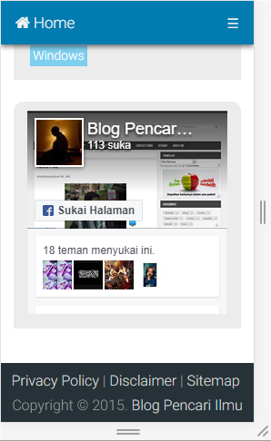 Plugin Halaman Facebook Terbaru 2017 100% Responsive?