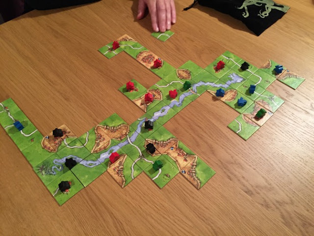 Carcassonne in progress