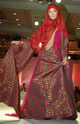 MUSLIM FASHION GALLERY WITH RED TEXTURE 2009, Muslim Fashion Show 2009 Annual Style,  Design, Show, Style, muslim, hijab  
