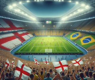 Watch the friendly match between England and Brazil