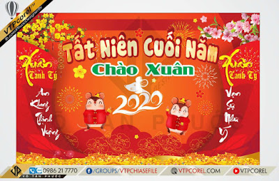 tất niên cuối năm corel