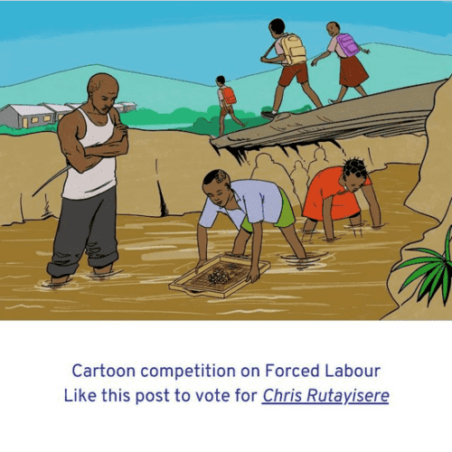 Egypt Cartoon .. Voting begins for the International Cartoon Competition on Forced Labour