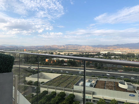 North looking viewing with Great Park Balloon from the rooftop bar (Source: Palmia Observatory)