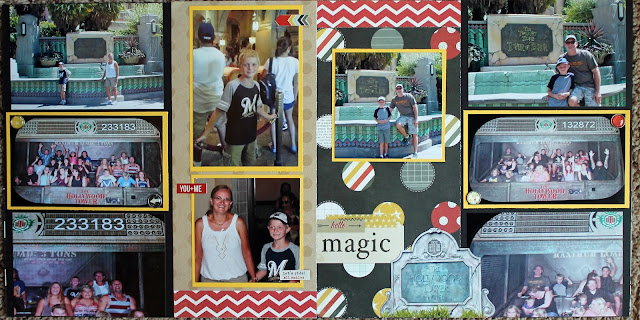 Disney California Adventure Scrapbook page cover Simple Stories Say Cheese