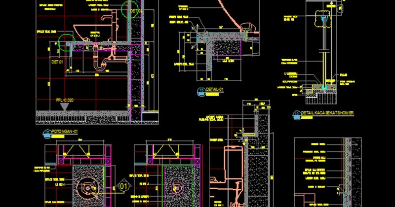 Gambar Kerja Detail Wastafel File Dwg Kaula Ngora 