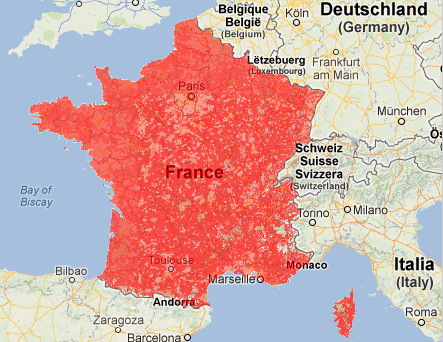 Couverture 4G: Free mobile, Orange, Bouygues, SFR