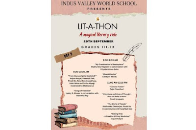 Indus Valley World School-Lit-A-Thon: Rajat Chaudhuri's session on climate fiction