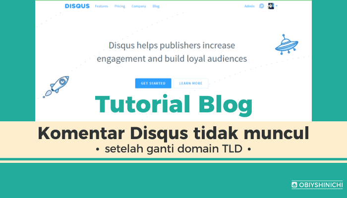 Mengatasi Komentar Disqus tidak muncul setelah ganti custom domain