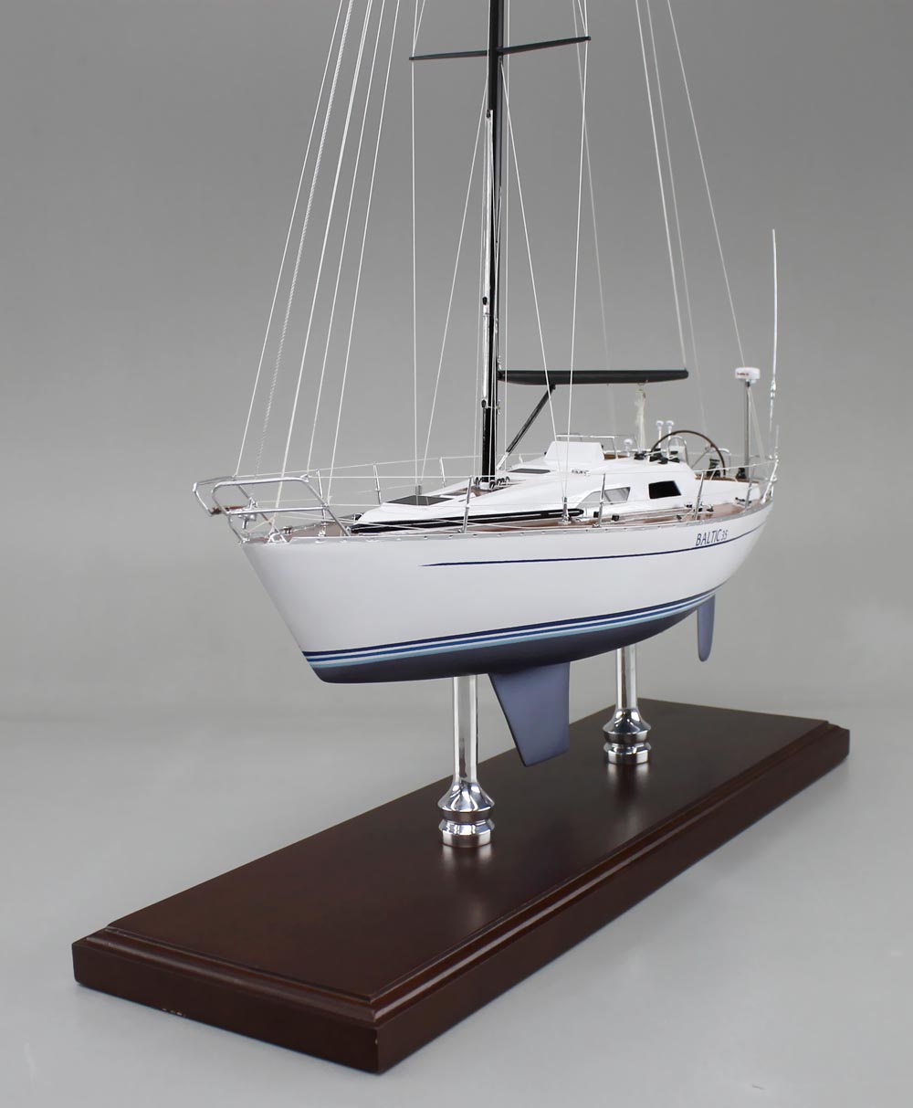 sd model makers: an 18 inch scale model sailboat - a baltic 35