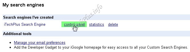Nhúng Google Custom Search vào Web/Blog