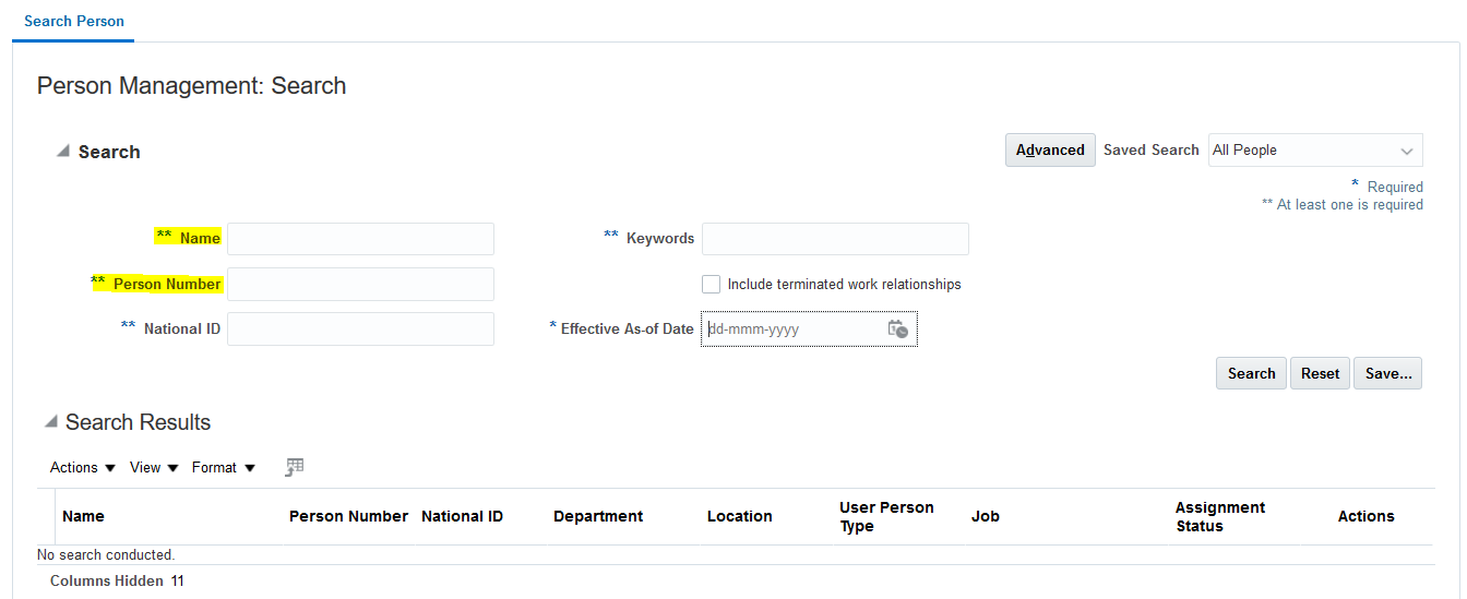 What is Cancel Work relationship in Oracle Fusion HCM