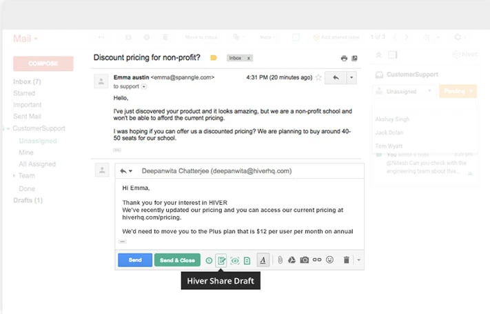 shared gmail inbox