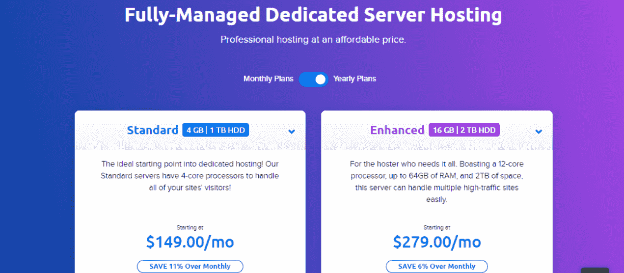 DreamHost Dedicated Server Hosting Plan & Pricing