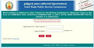 CIVIL SERVICES EXAMINATION–II (2017-2018) (NON-INTERVIEW POSTS) (GROUP-II A SERVICES) !!