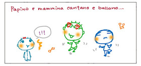 Papino e mammina cantano e ballano… !!!