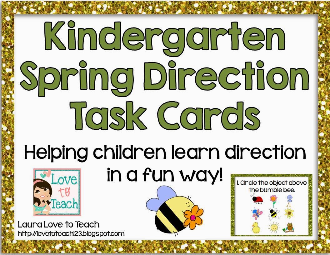 http://www.teacherspayteachers.com/Product/Kindergarten-Direction-Task-Cards-Spring-Themed-1177314