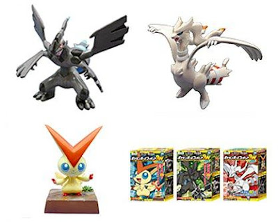 Pokemon Pose Figure BW 2011 Victini Reshiram Zekrom TTA