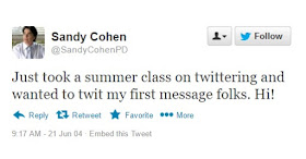 sandy cohen twitter message the o.c.