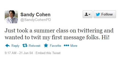 sandy cohen twitter message the o.c.