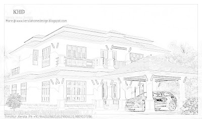 Kerala Style Duplex House Architecture - 242 Square feet (2600 Sq. Ft) - November 2011