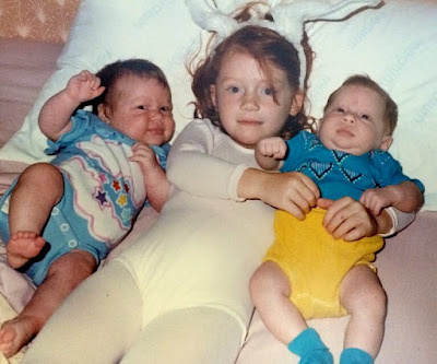 Bryce Dallas Howard with her twin sisters in childhood photo