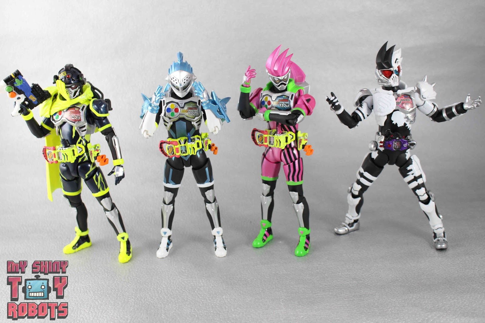 My Shiny Toy Robots Toybox Review S H Figuarts Kamen Rider Genm Zombie Gamer Level X - kamen rider ex aid roblox