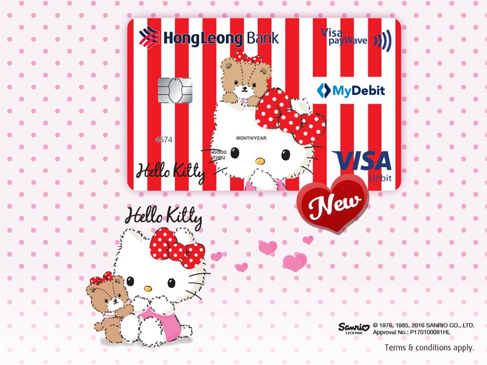 Hong Leong Bank 限量版Hello Kitty Jolly Red Debit Card | LC 小 ...