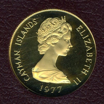 Cayman Islands 50 dollars Proof gold coin