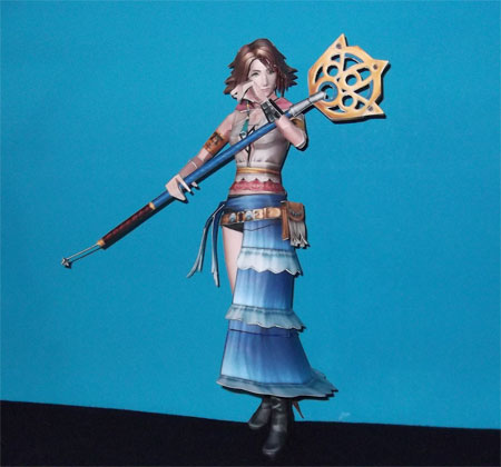 Gunner Dressphere Yuna Papercraft