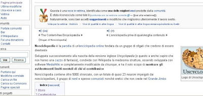 Wikipedia Nonciclopedia facebook