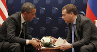 Barack Obama and Dmitry Medvedev