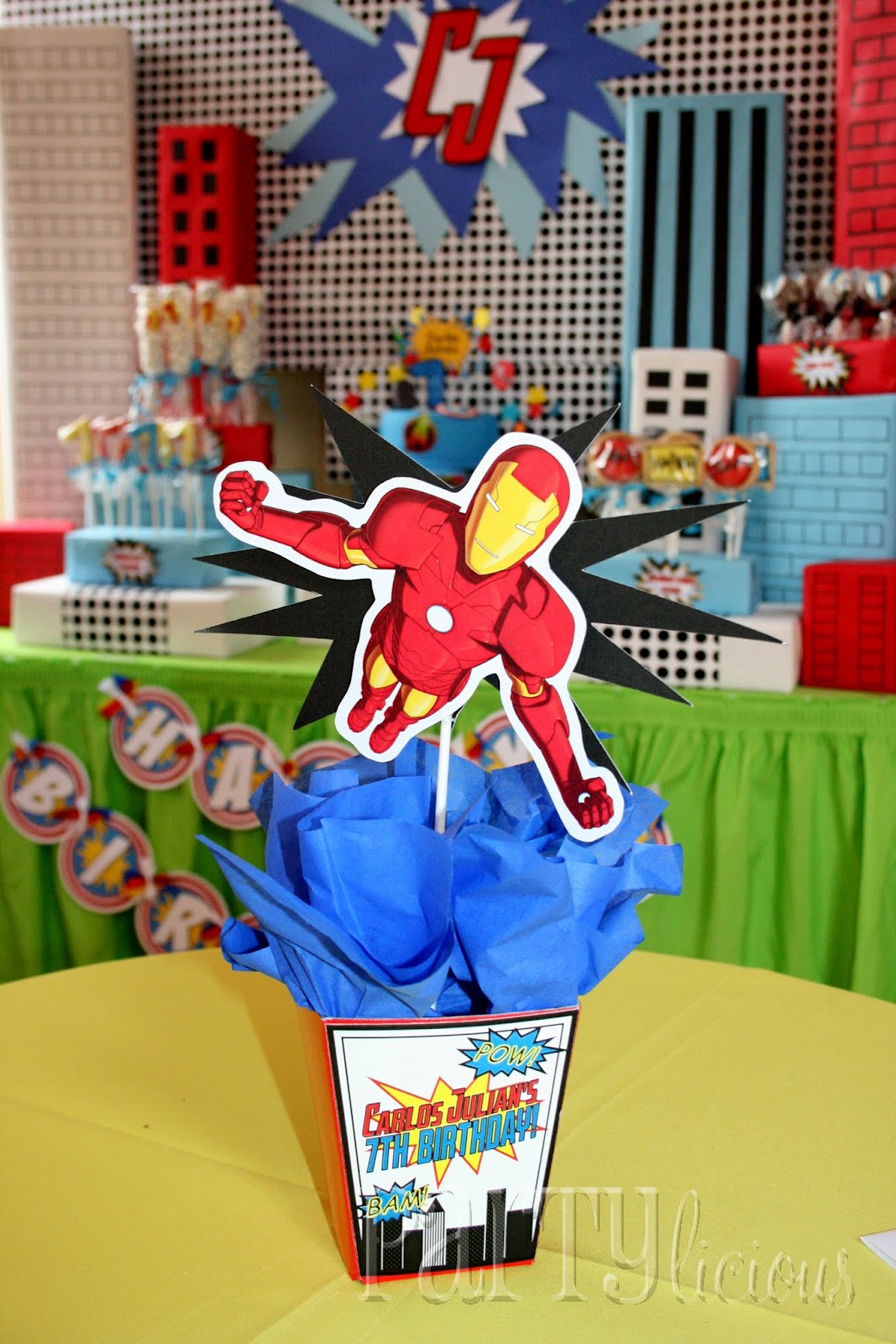 Partylicious Events PR Birthday  Marvelous Superhero 